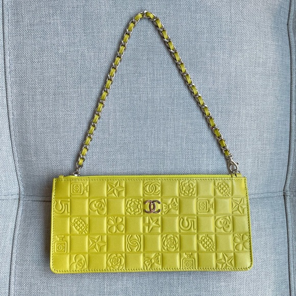 CHANEL Handbags - Chanel Vintage Icon Mini Leather Bag/Wristlet/Clutch